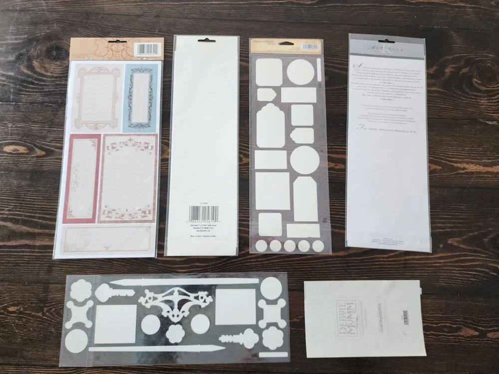 Scrapbooking Stickers Lot Ephemera Tags Letters Classic New Vintage Retired #22